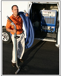 The Amazing Carpet and Tile Cleaning van